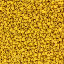 Miyuki rocailles Perlen 11/0 - Matted opaque canary 11-2311